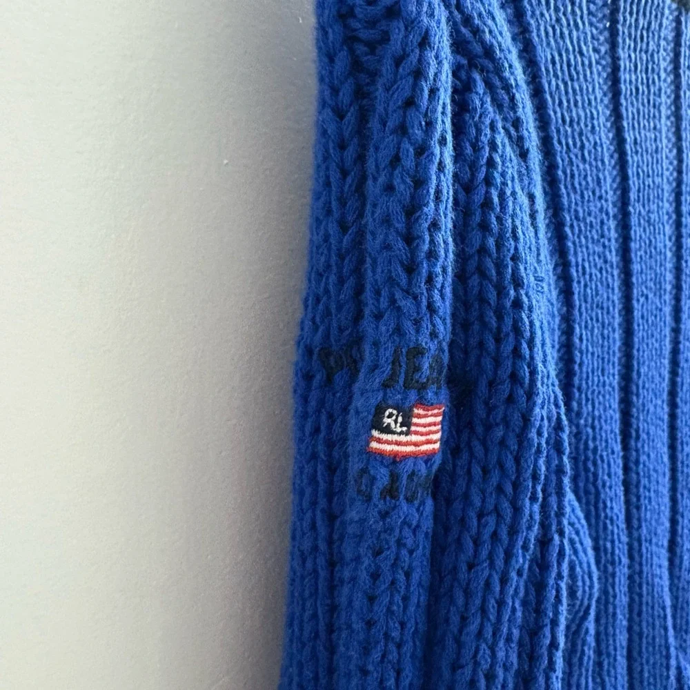 Polo by Ralph Lauren Blue and Black Sweater - Picture 4 of 4